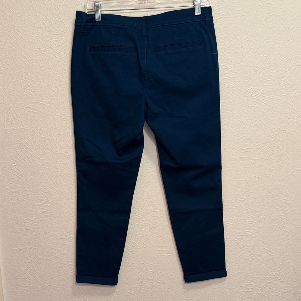 🍀🍀🍀BOGOHO🍀🍀🍀Market & Spruce Teal Blue Stretch Chino Pants-8 petite - Picture 7 of 11